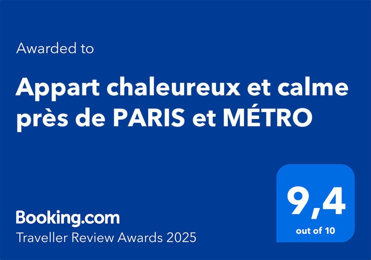Appart Chaleureux Et Calme Pres De Paris Et Metro Asnières Esterno foto